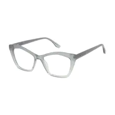 Cat-eye Transparent Gray Eyeglasses