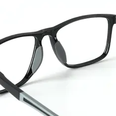 Rectangle Black/Gray Sport Eyeglasses