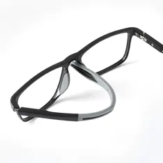 Rectangle Black/Gray Sport Eyeglasses