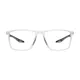 Rectangle Clear/Gray Sport Eyeglasses