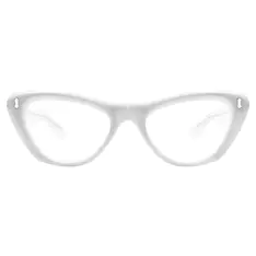 Cat-eye White Eyeglasses