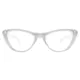 Cat-eye White Eyeglasses