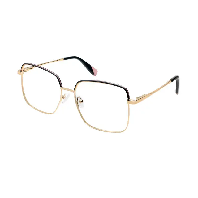 Square Black/Gold Eyeglasses