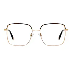 Square Black/Gold Eyeglasses