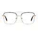 Square Black/Gold Eyeglasses