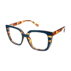 Square Navy Blue Eyeglasses