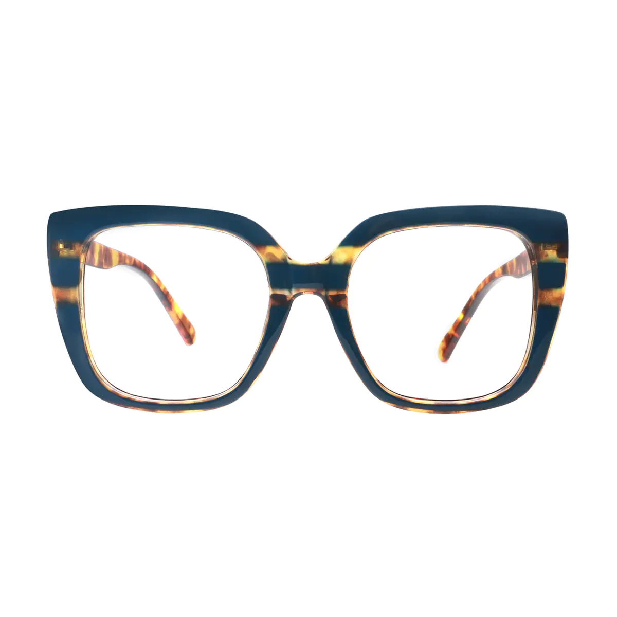 Square Navy Blue Eyeglasses