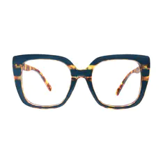 Square Navy Blue Eyeglasses
