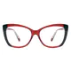 Cat-eye Black/Red Eyeglasses