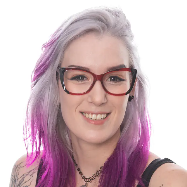 Cat-eye Black/Red Eyeglasses