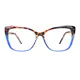 Cat-eye Tortoiseshell/Blue Eyeglasses