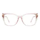 Cat-eye Transparent Pink Eyeglasses
