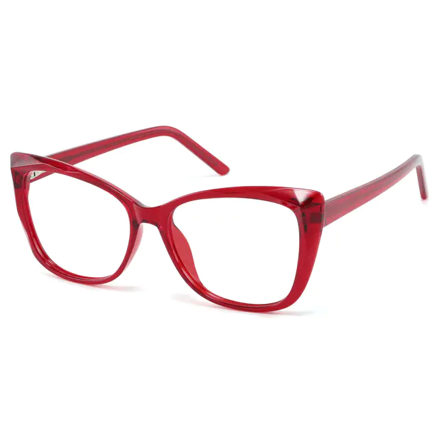 Cat-eye Red Eyeglasses