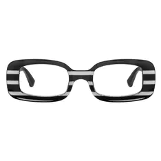 Rectangle Striped Eyeglasses