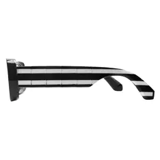 Rectangle Striped Eyeglasses