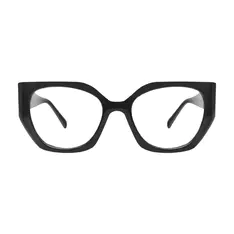 Geometric Black Eyeglasses