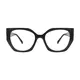 Geometric Black Eyeglasses