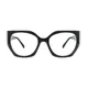Geometric Black/White Eyeglasses