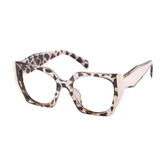 Geometric Ivory Tortoiseshell Eyeglasses