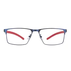 Browline Matte Blue Eyeglasses