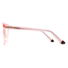 Cat-eye Transparent Pink Eyeglasses