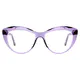 Cat-eye Transparent Purple Eyeglasses