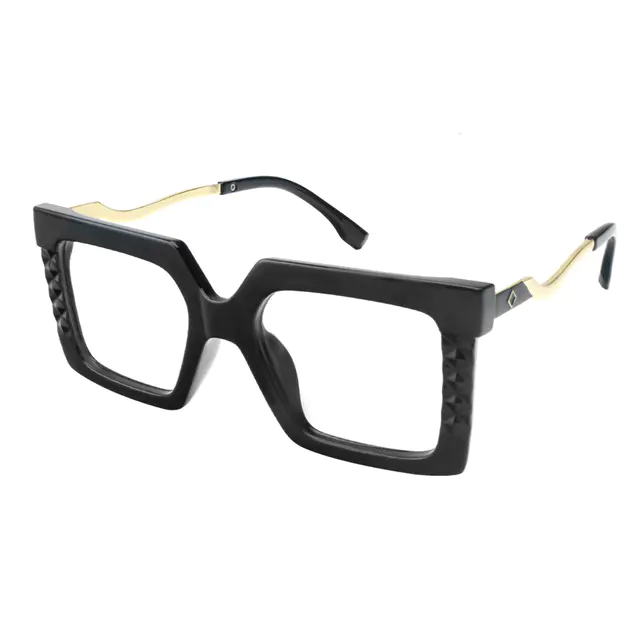 Square Black Eyeglasses