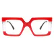Square Red Eyeglasses