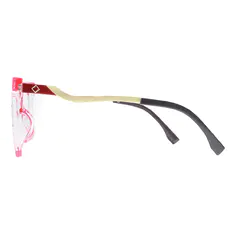 Square Red Eyeglasses