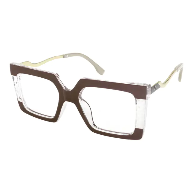 Square Brown Eyeglasses