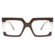 Square Brown Eyeglasses
