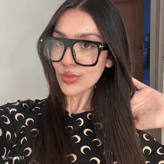 Square Black Eyeglasses