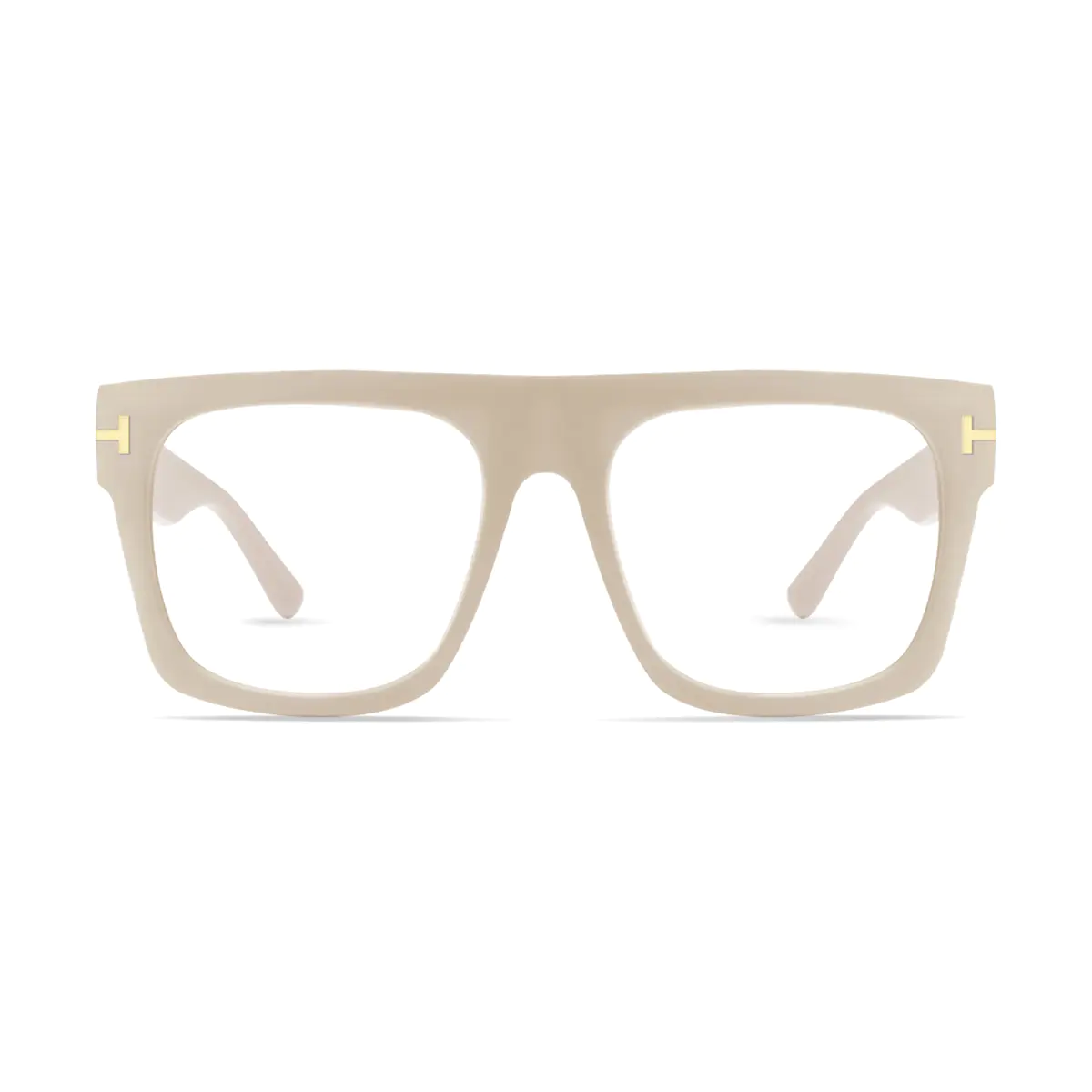 Square Cream Eyeglasses