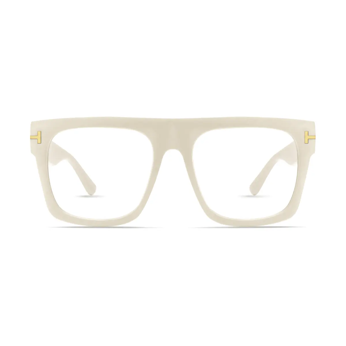 Square Cream Eyeglasses