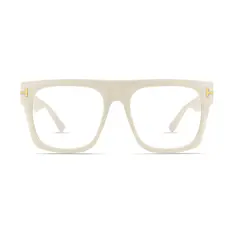 Square Cream Eyeglasses