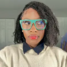 Square Dark Green Eyeglasses