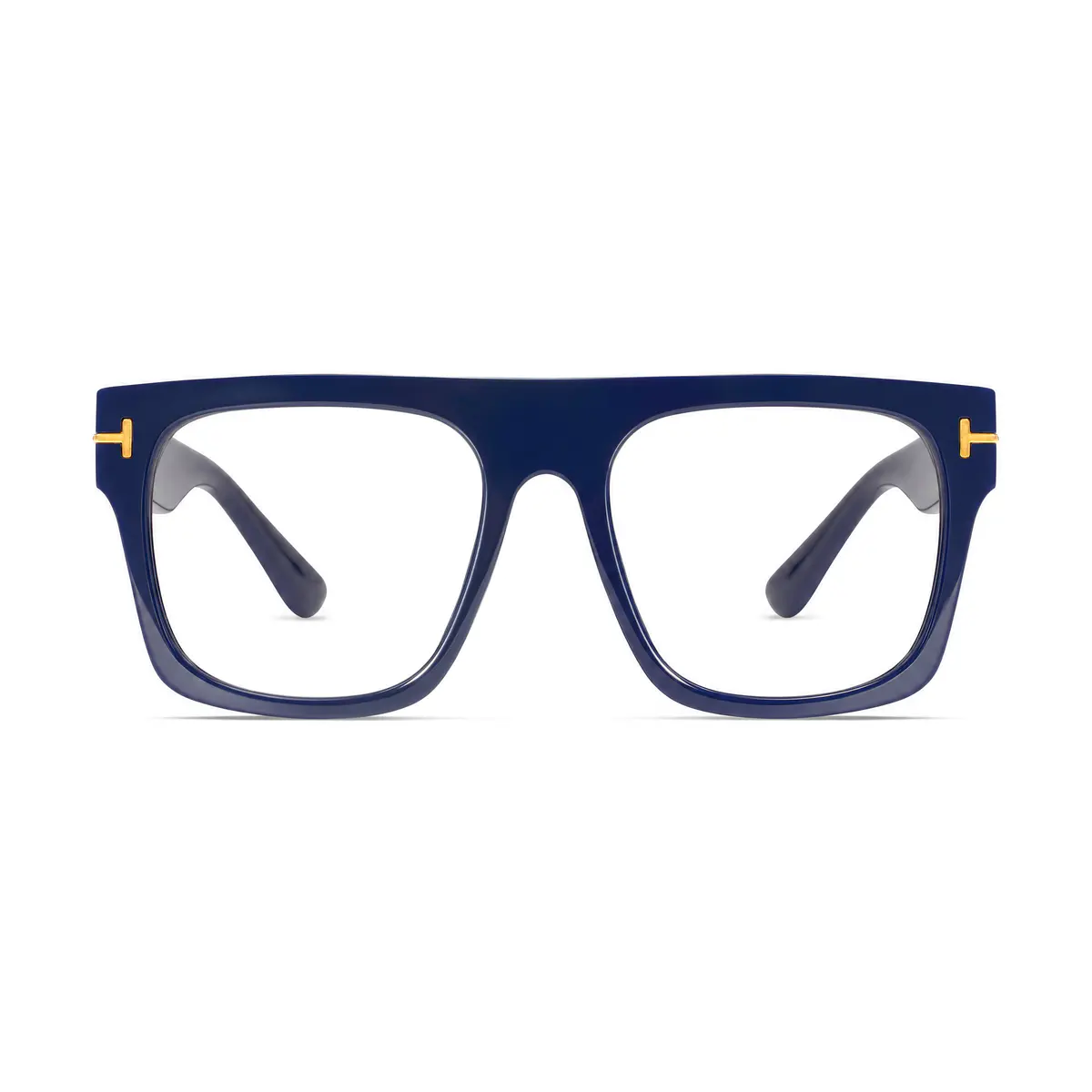 Square Navy Blue Eyeglasses