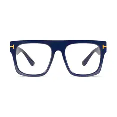 Square Navy Blue Eyeglasses