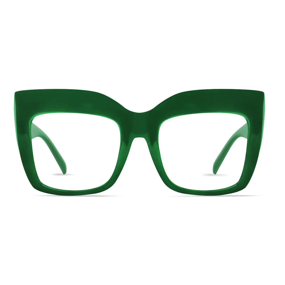 Square Green Eyeglasses