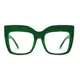Square Green Eyeglasses