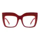 Square Red Eyeglasses