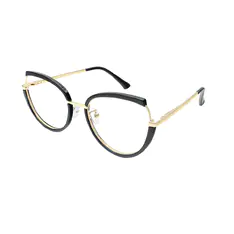 Oval Black Eyeglasses
