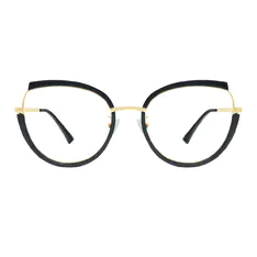 Oval Black Eyeglasses