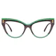 Cat-eye Brown Eyeglasses