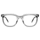 Square Transparent Gray Eyeglasses