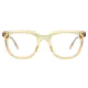 Square Light Brown Eyeglasses