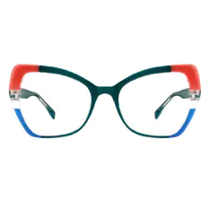 Cat-eye Green Eyeglasses
