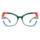 Cat-eye Green Eyeglasses