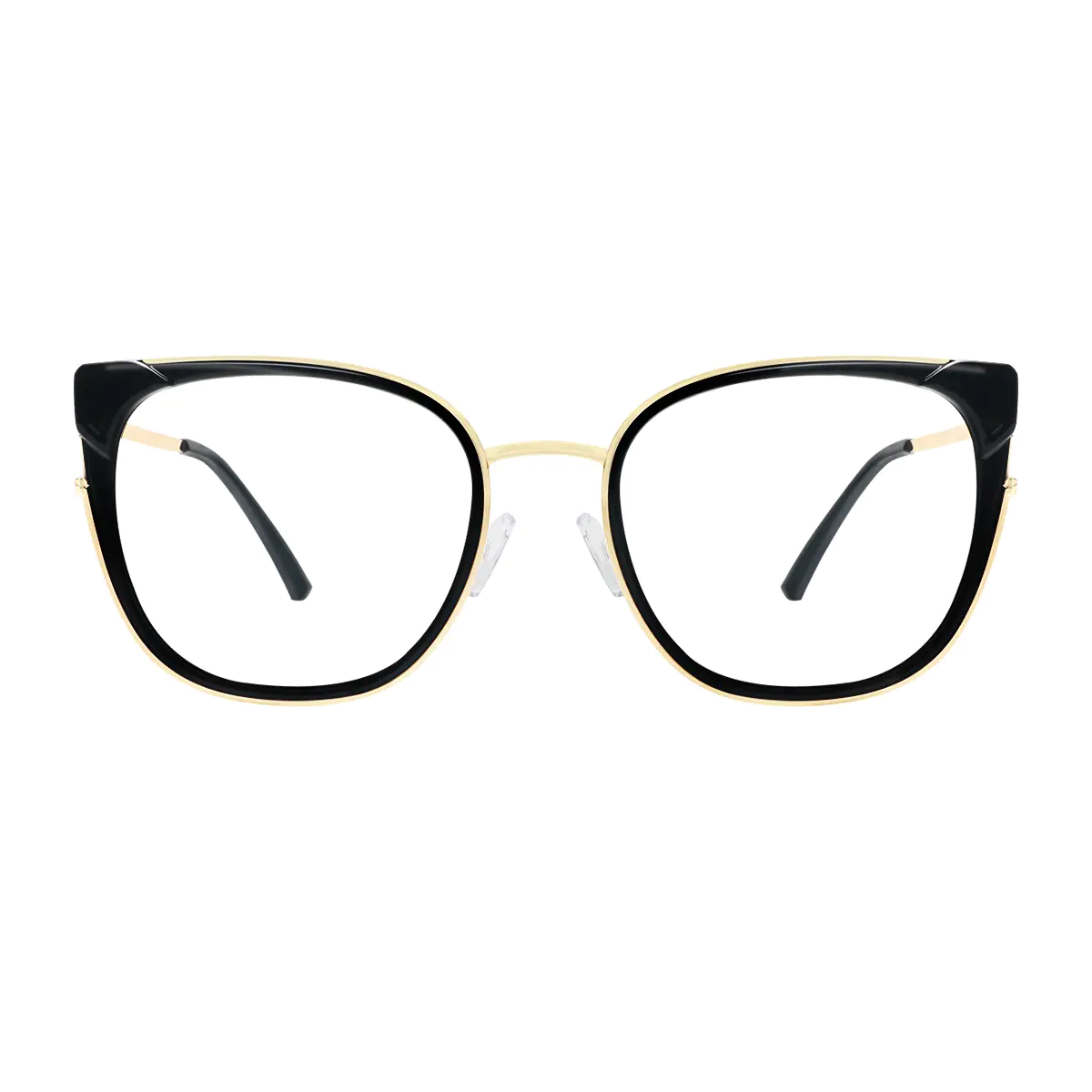 Square Black/Gold Eyeglasses
