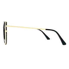 Square Black/Gold Eyeglasses